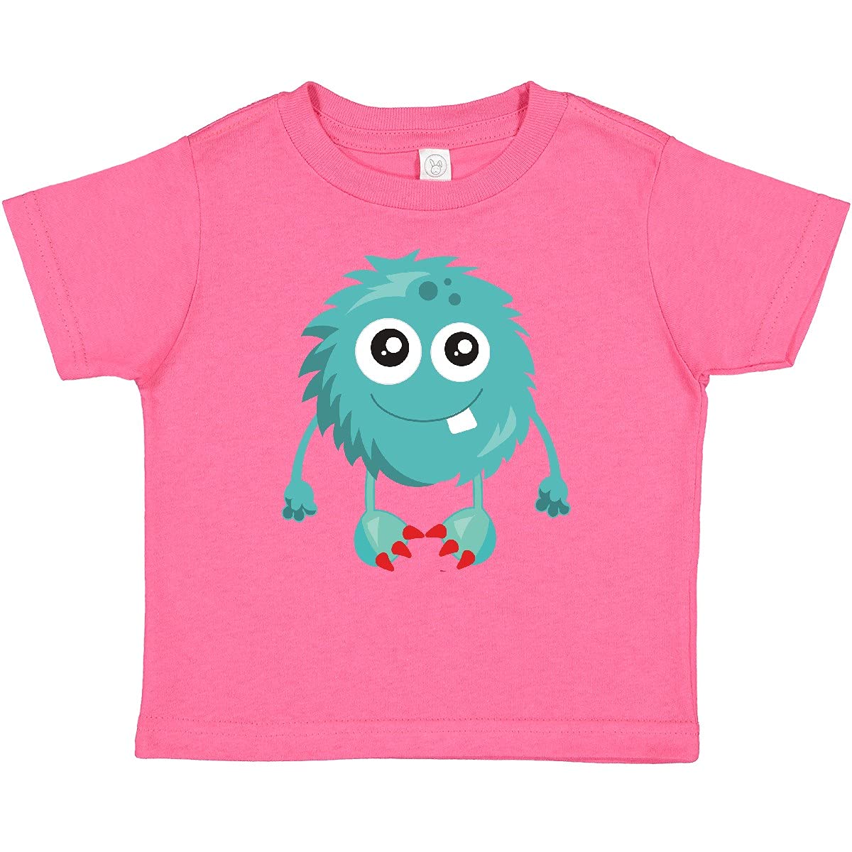 Inktastic Furry Monster Graphic Tee - Blue Cute & Silly Baby T-Shirt for Boys & Girls - Perfect for Playdates, Birthdays & Casual Everyday Wear