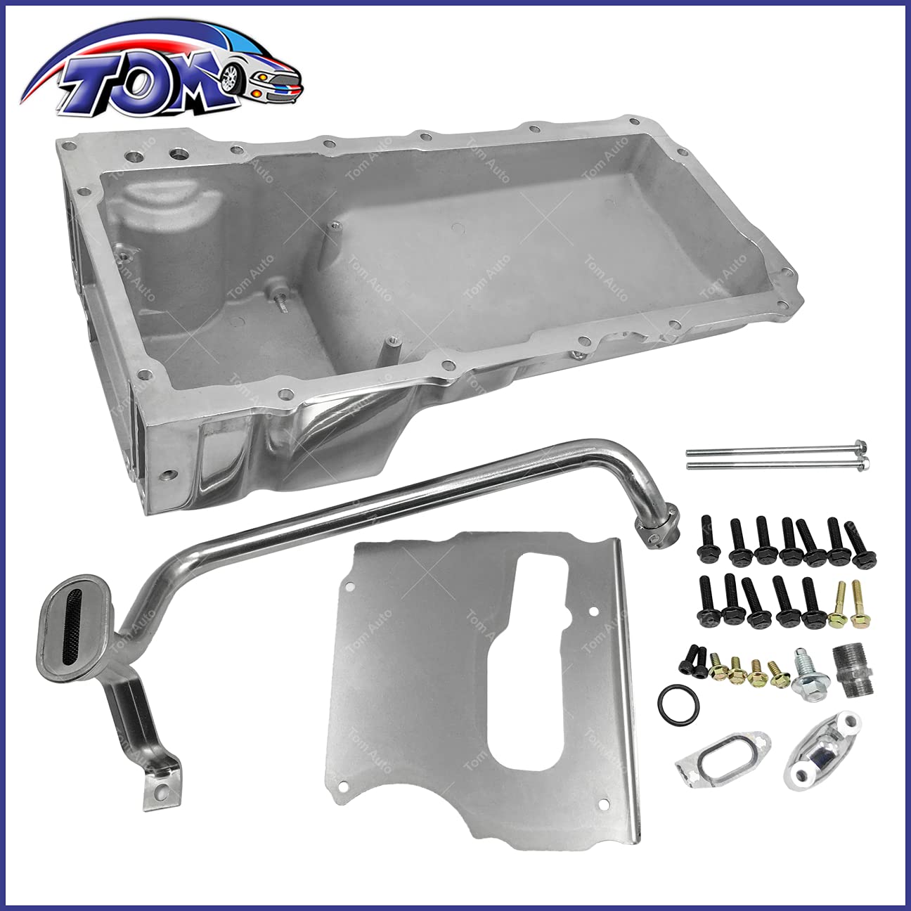 GM LS1 LS6 LS2 LS3 Retrofit Oil Pan Conversion Kit - 302-1 Polished Finish for LS Swap Engine Upgrades | Perfect for Classic Car Restorations & Hot Rod Builds