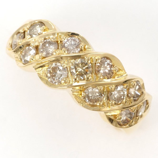 18K Yellow Gold Brown Diamond Ring for Women - Elegant Solitaire Engagement & Wedding Band - Perfect for Proposals, Anniversaries, and Special Occasions