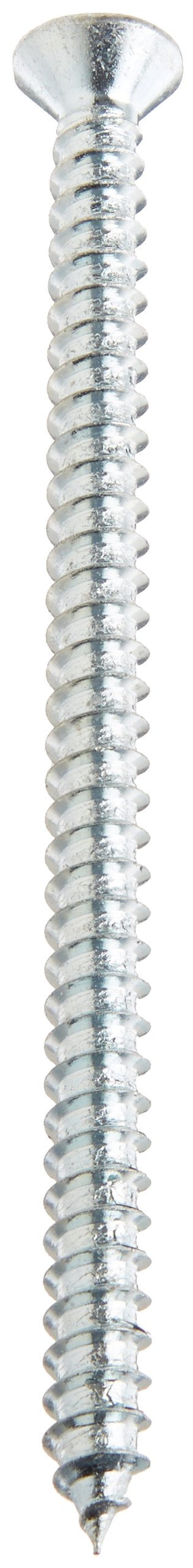 Small Parts 1464APF #14-10 Steel Sheet Metal Screws, Zinc Plated, 82° Flat Head, Phillips Drive, Type A, 4