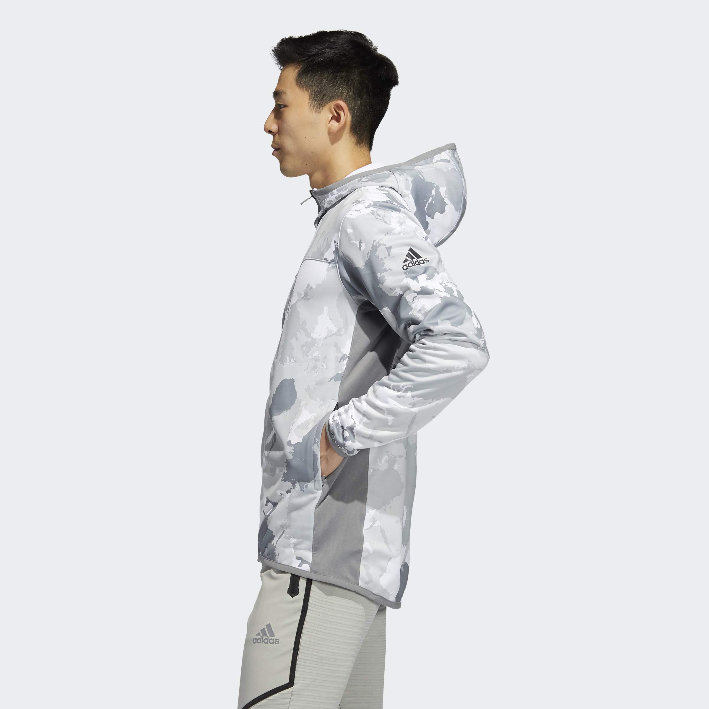 adidas Men's Continent Camo City Hoodie - Lightweight Fleece Pullover for Streetwear & Casual Outfits | Gym, Travel & Everyday Comfort