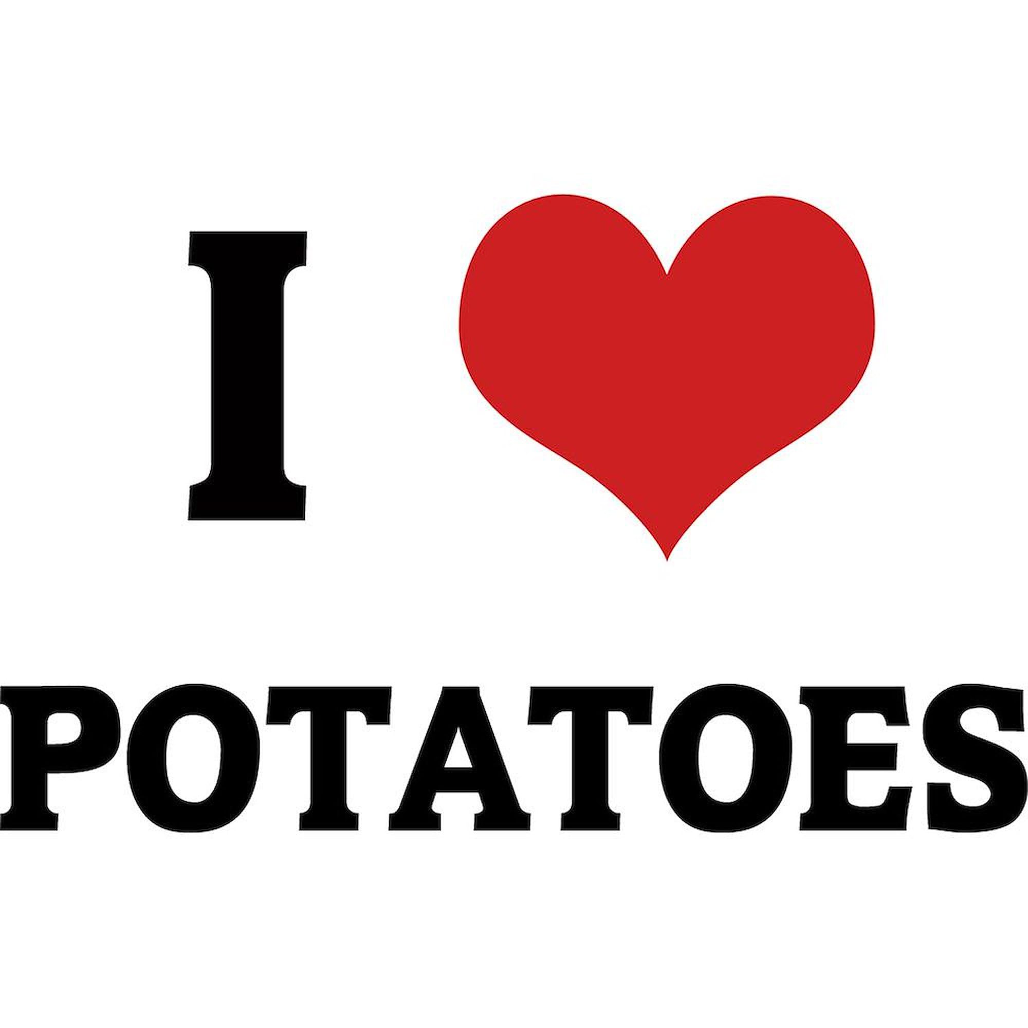 I Love Potatoes Ceramic Coffee Mug 11 oz (325 ml) - Funny Novelty Gift for Potato Lovers, Perfect for Coffee, Tea & Hot Drinks at Home or Office