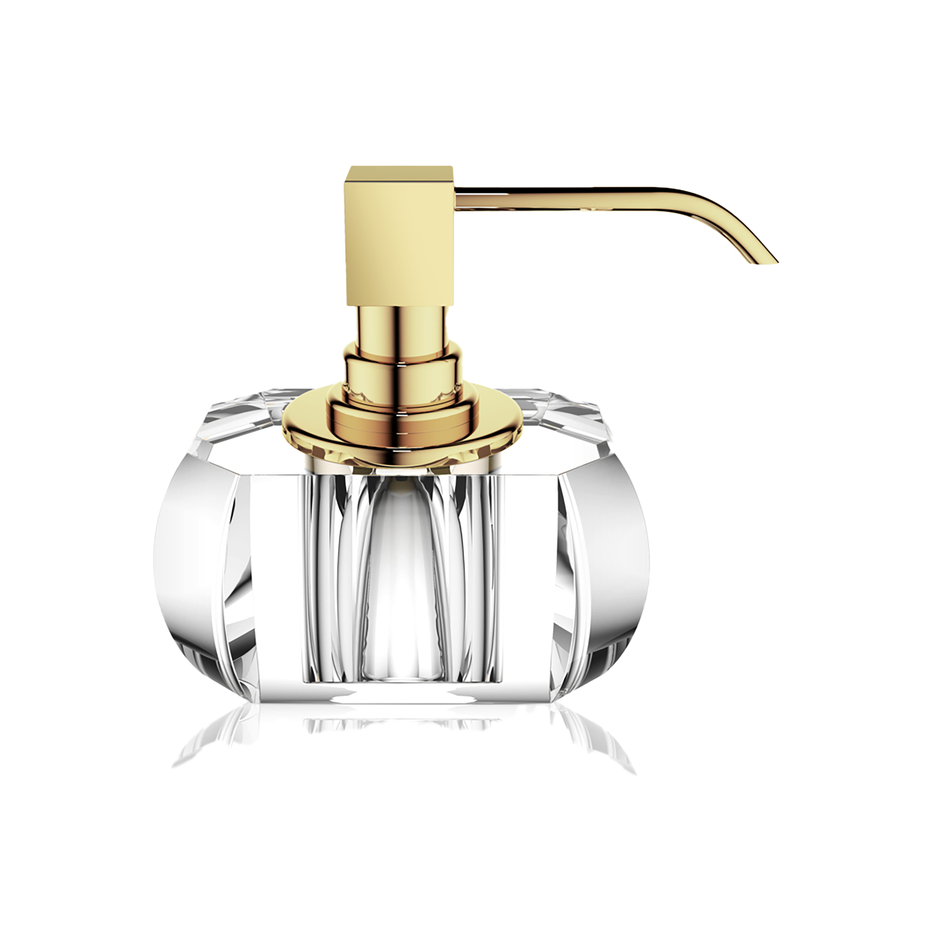 Premium Crystal Soap Dispenser - Elegant Glass Hand Wash Dispenser for Bathroom & Kitchen - Perfect for Home, Office, and Restaurant Decor