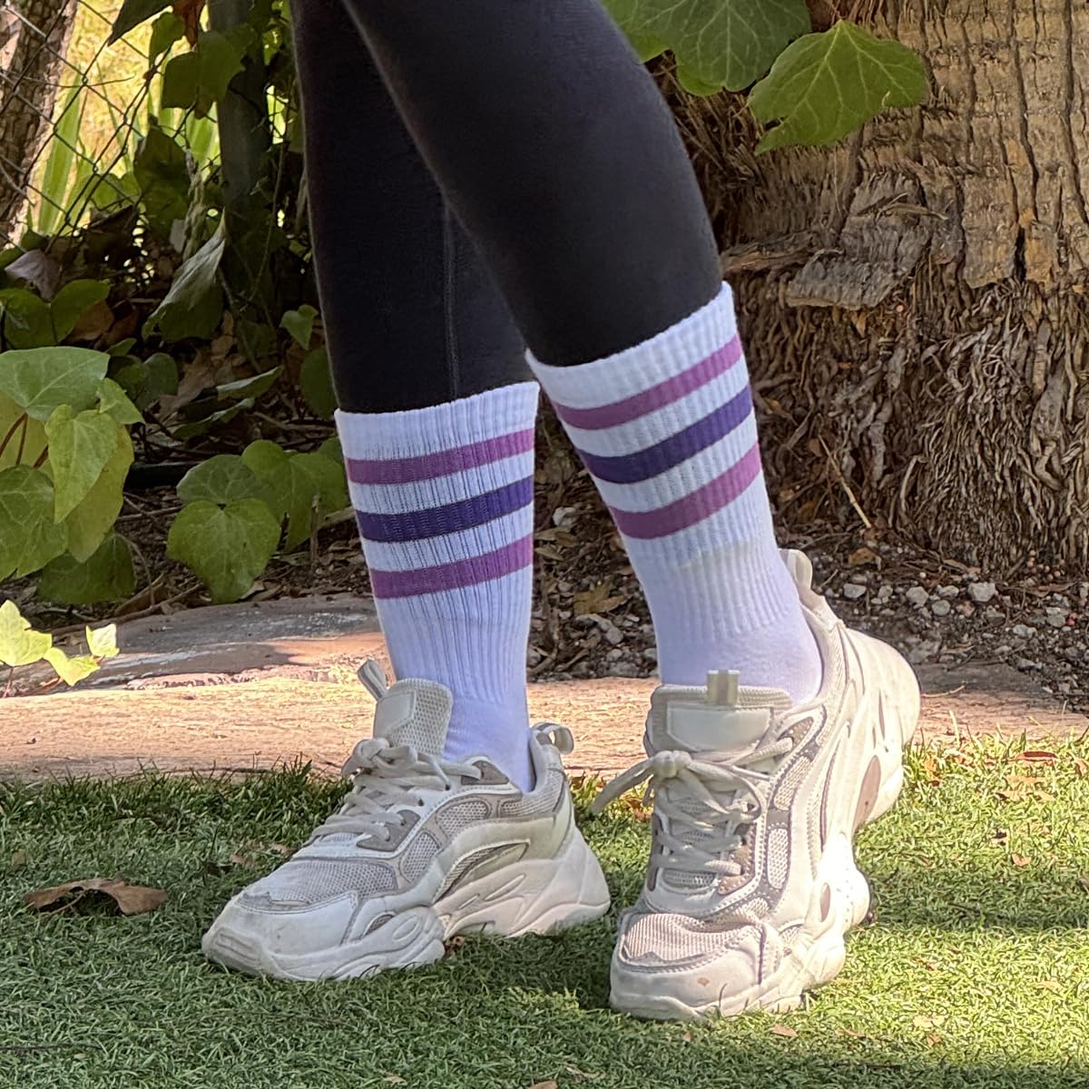 Soft Combed Cotton Crew Socks for Women - Breathable & Comfortable (Black, White, Red, Beige, Olive) - Perfect for Daily Wear, Workouts & Casual Outfits