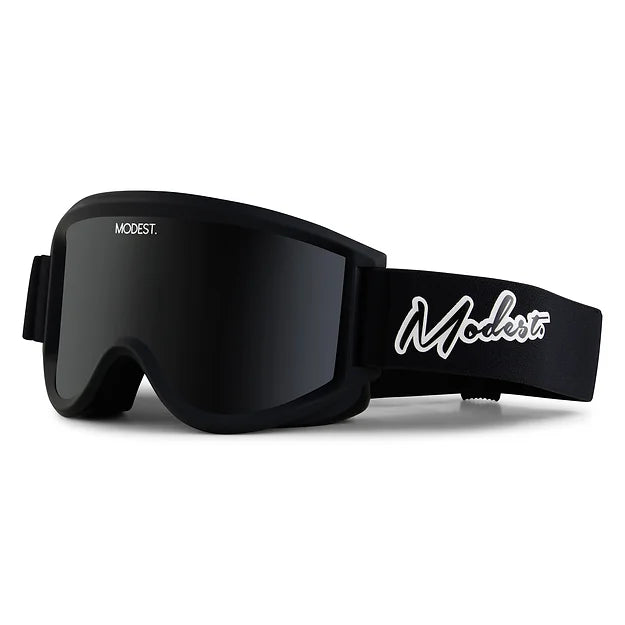 2025 Team Goggle - Black Modest Swimming Goggles for Competition & Training - Perfect for Swim Teams, Triathletes & Pool Workouts