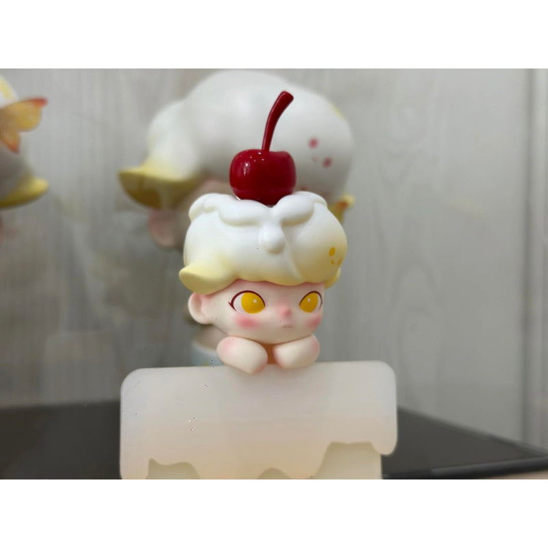 DIMOO Cream Squares Limited Edition Collectible Figure - Cute Cartoon Character for Display, Gift, and Home Decor