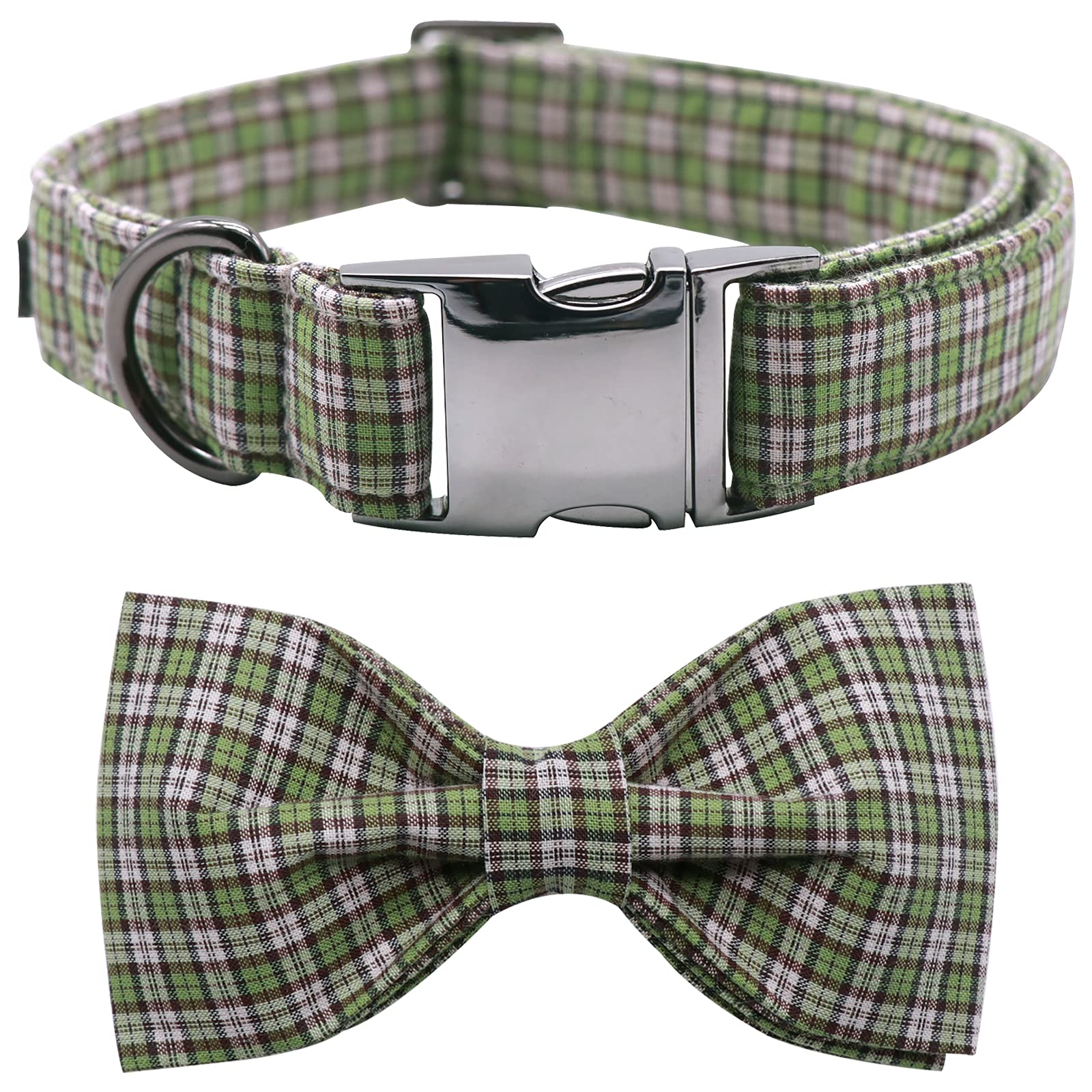 Lionet Paws Dog Collar with Bow Tie - Soft Comfortable Adjustable Pet Collar with Metal Buckle for X-Large Dogs (16-26 Inches Neck Size) - Perfect for Daily Walks, Grooming, and Special Occasions