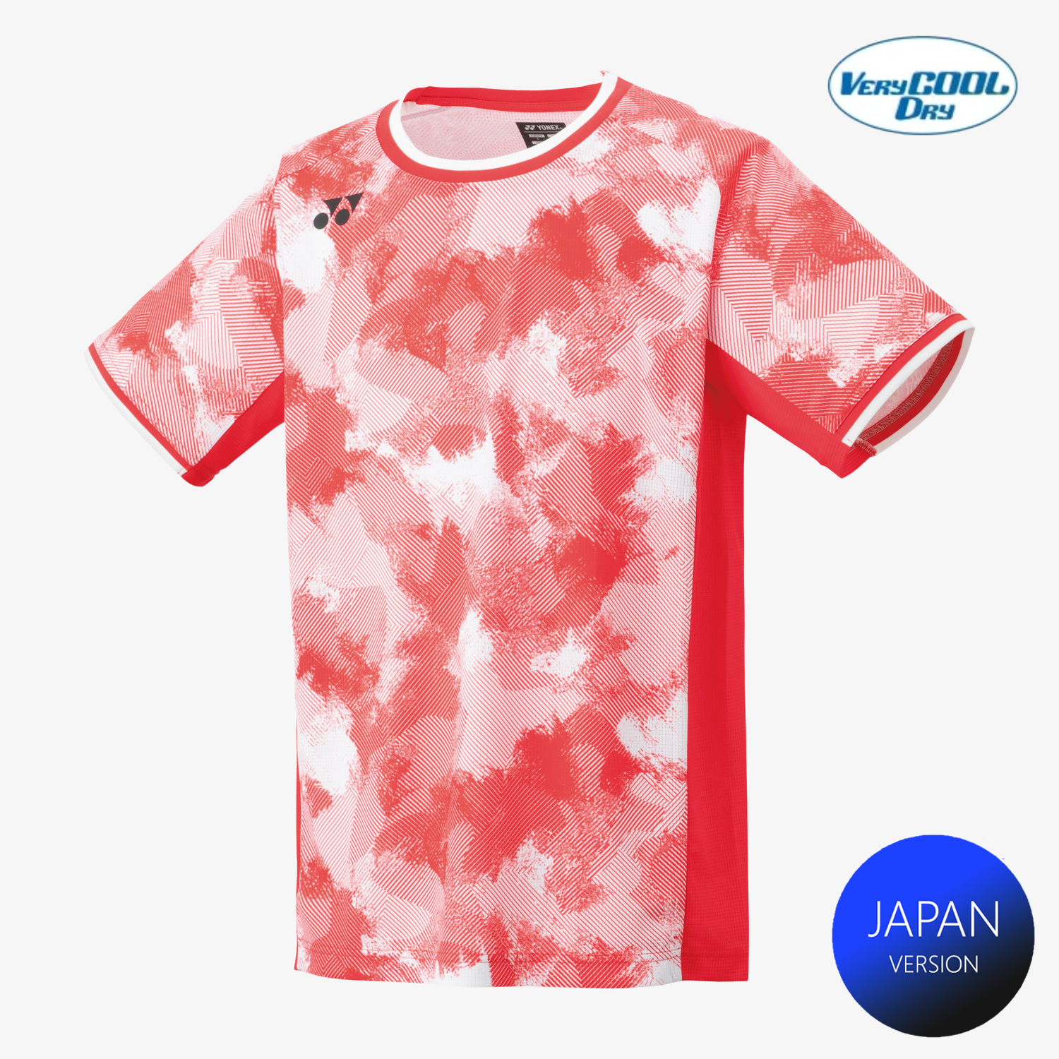 Yonex Men's Tennis Shirt 10575 - Breathable Quick-Dry Performance Polo for Sports & Training - Pearl Red - Ideal for Tennis, Golf & Outdoor Activities
