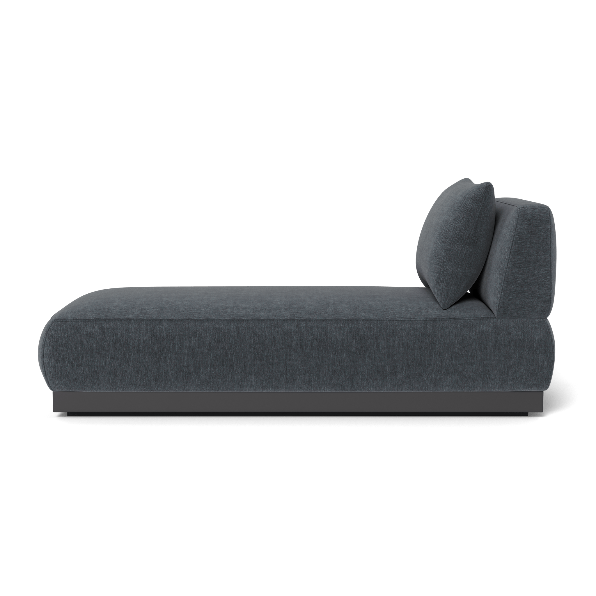Luxury Amalfi Armless Chaise Lounge Chair - Modern Accent Furniture for Living Room, Bedroom, or Patio - Perfect for Relaxing, Reading, and Sunbathing