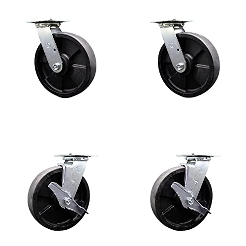 4 Swivel w/2 Brakes & 2 Swivel Locks