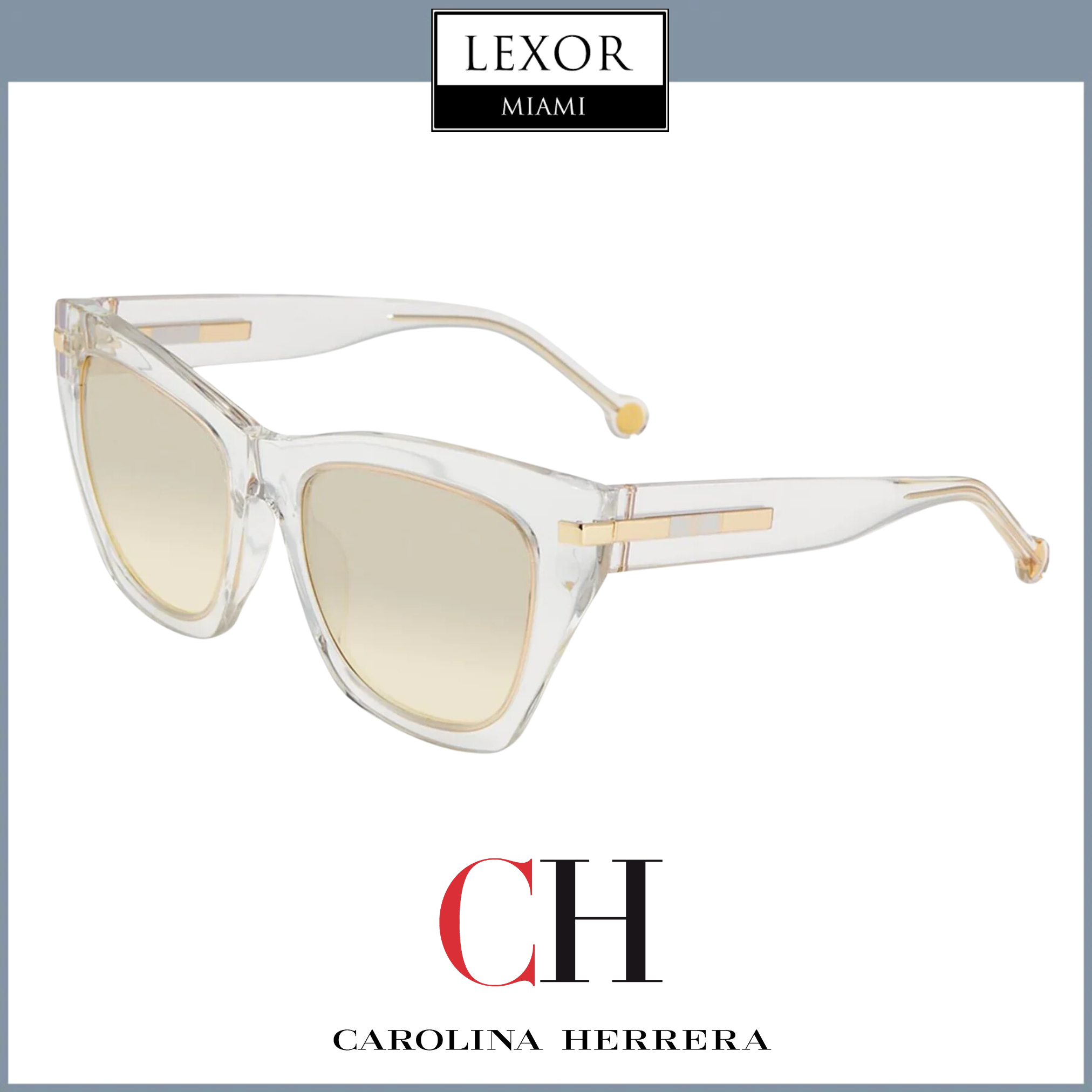 Carolina Herrera SHE831V Women's Fashion Sunglasses - UV Protection, Stylish Design for Outdoor Activities, Beach & Driving