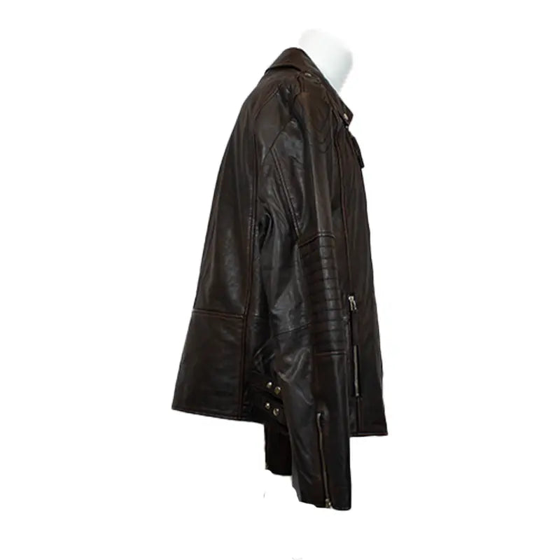 BOL Men's Classic Biker Look Leather Jacket - Stylish Motorcycle Fashion Outerwear for Riding & Casual Wear