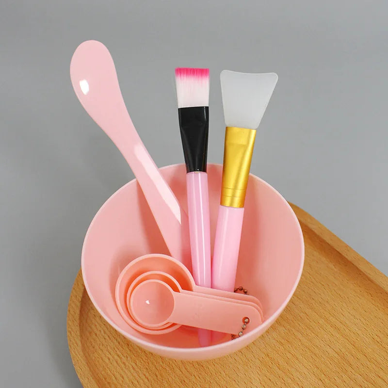 Premium Facial Brush, Mask Bowl & Spoon Set - Professional Skincare Tools for Cleansing, Exfoliating & Mask Application - Perfect for Home Spa & Beauty Routine