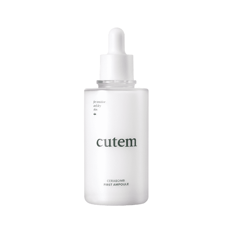 CuteM Cerabomb First Ampoule 50ml/100ml - Hydrating Facial Serum for Dry Skin | Korean Skincare for Night & Day Use
