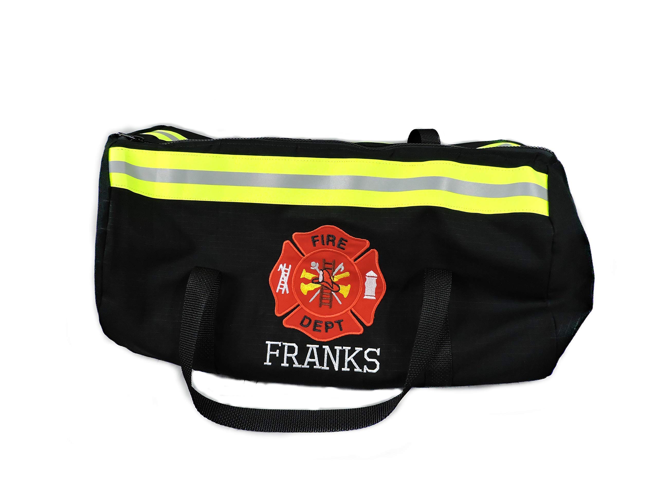 Personalized Firefighter Duffle Bag - Large Overnight Gym Bag for Travel, Workouts & First Responders | Durable Carry-On with Name Customization