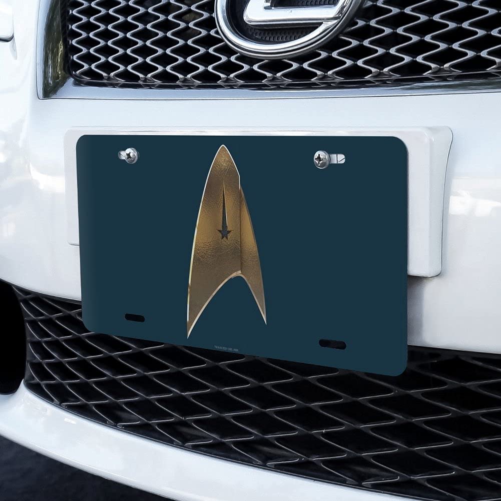 Star Trek Discovery Delta Shield Novelty Metal Vanity License Plate - Perfect for Cars, Trucks, Motorcycles & Collectors Display