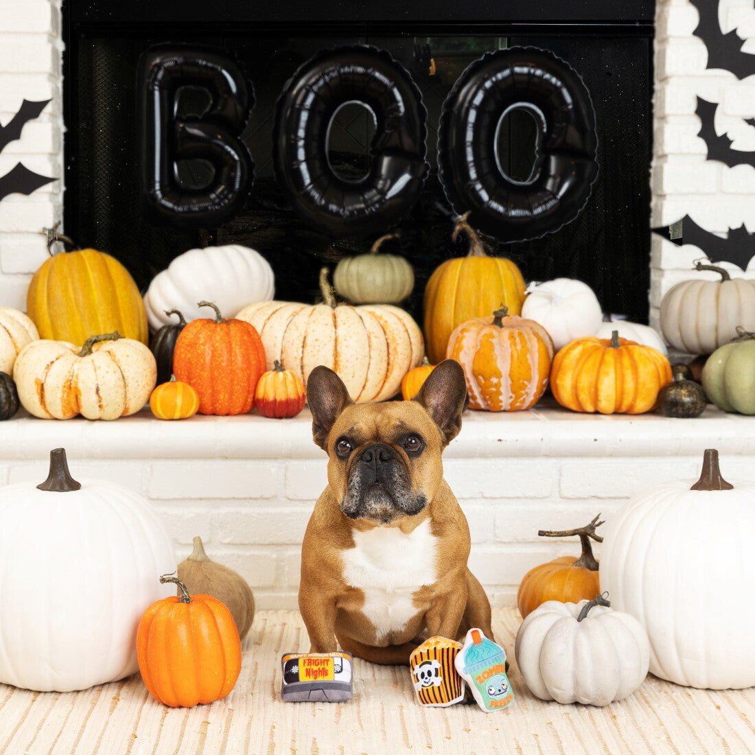 Halloween Plush Squeaker Dog Toys - 3 Mini Cute Puppy Chew Toys for Small & Medium Dogs - Perfect for Halloween Party Favors, Pet Costume Accessories & Trick or Treat Gifts
