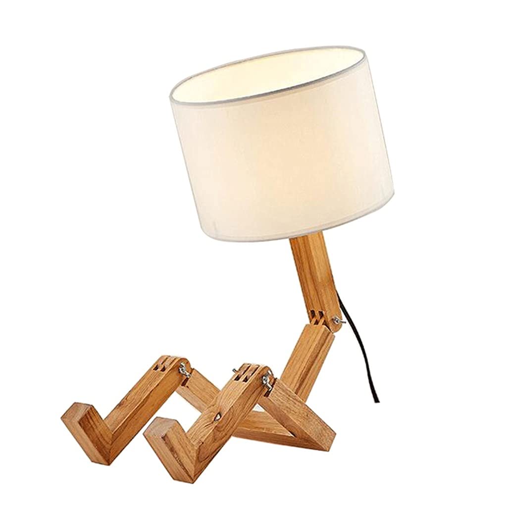 Modern LED Table Lamp with E27 Holder - White Cloth Shade for Study, Bedroom & Living Room - Energy Efficient Desk Light for Reading & Night Use