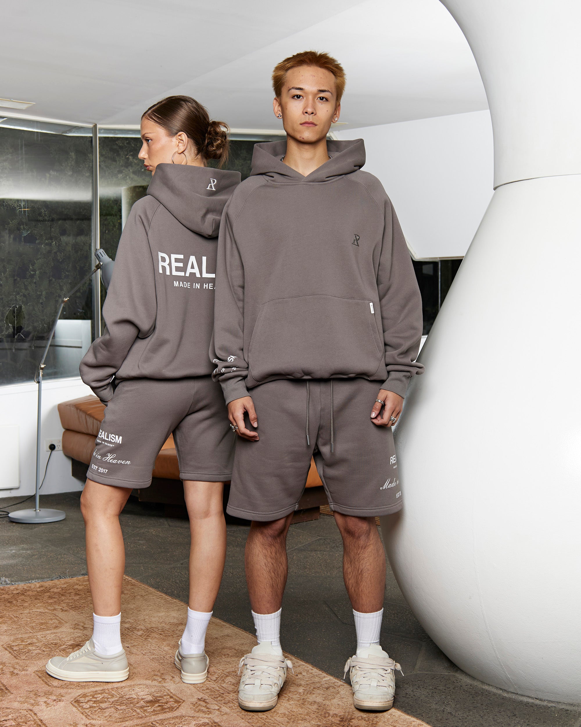 SSS Realism Radiant Hoodie - Cool Grey Pullover for Men & Women | Soft Fleece Lined Sweatshirt for Casual Wear, Street Style & Outdoor Activities