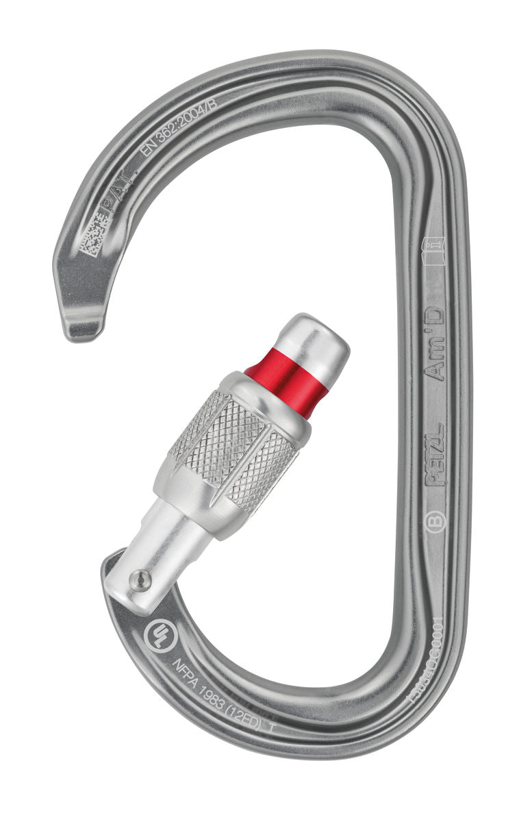 Am'D Twist Lock Carabiner - Heavy Duty Climbing Hook with Secure Locking Mechanism for Rock Climbing, Hiking, Camping & Outdoor Gear Organization