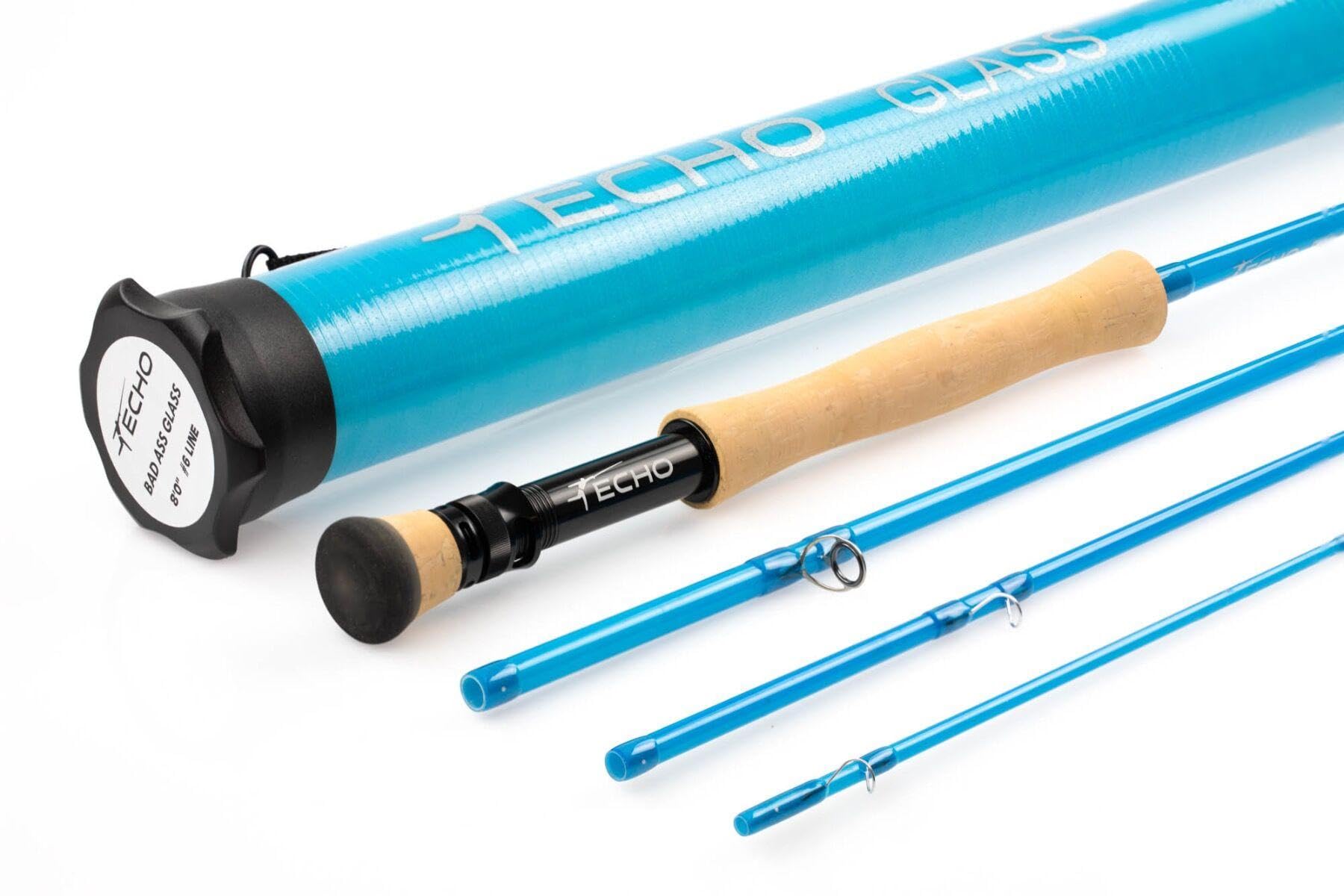 Premium Bad A-Glass QS Fiberglass Fly Rod - Lightweight & Durable for Trout, Bass, and Saltwater Fishing | Perfect for Freshwater Streams and Backcountry Adventures