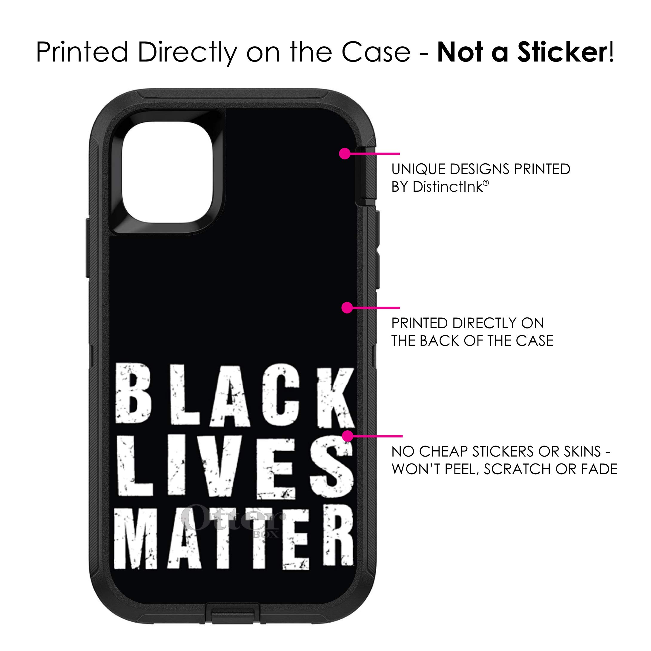 DistinctInk iPhone 11 Pro Case (5.8 Inch) - Heavy Duty Protective Cover with Shockproof Design | Replacement for OtterBox Defender | Black Lives Matter Edition | Perfect for Outdoor Activities, Work & Daily Use