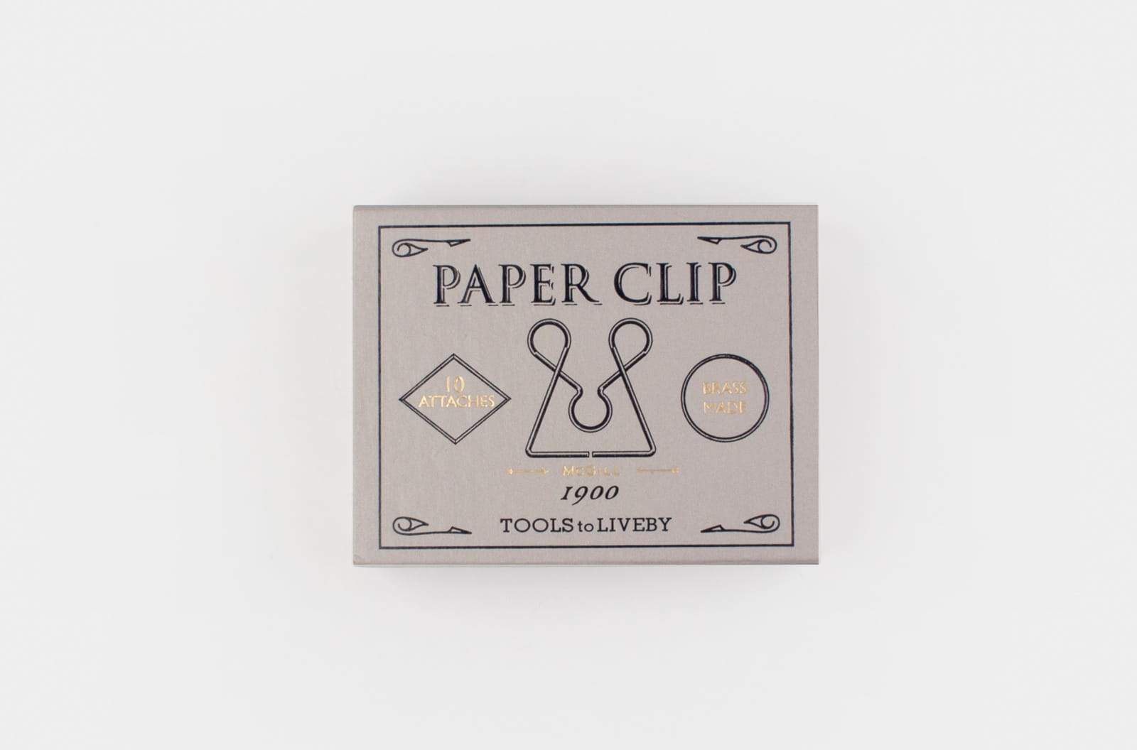 Premium Brass Paper Clips by Tools to Liveby (McGill) - Elegant Office Supplies for Organizing Documents, Notes & Files