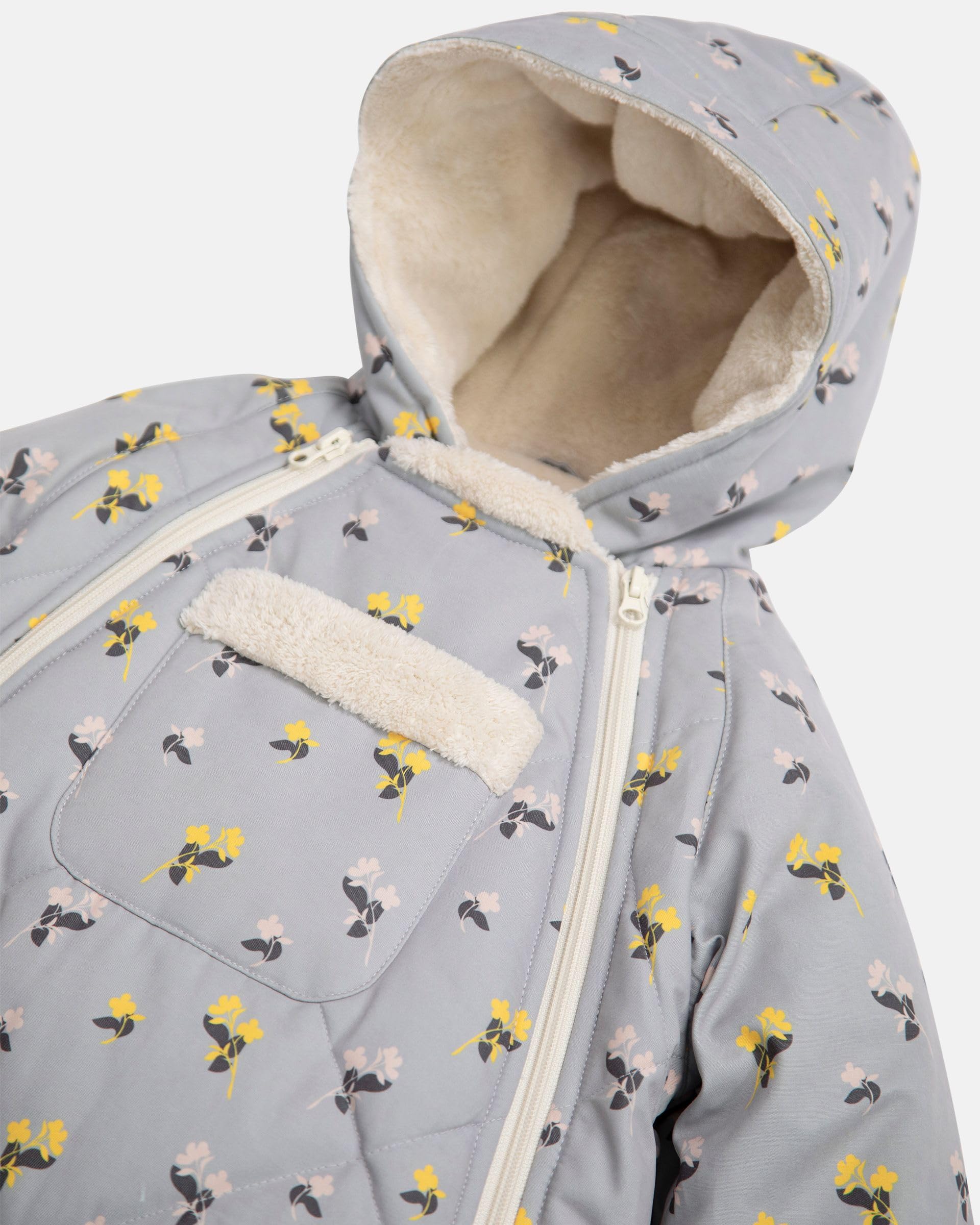 7AM Enfant Baby Jumpsuit Coat - Warm Winter Snowsuit with Hood & Gloves | Water Repellent Zippered Down Jacket for Infants | Perfect for Outdoor Play, Snow Days & Cold Weather Adventures