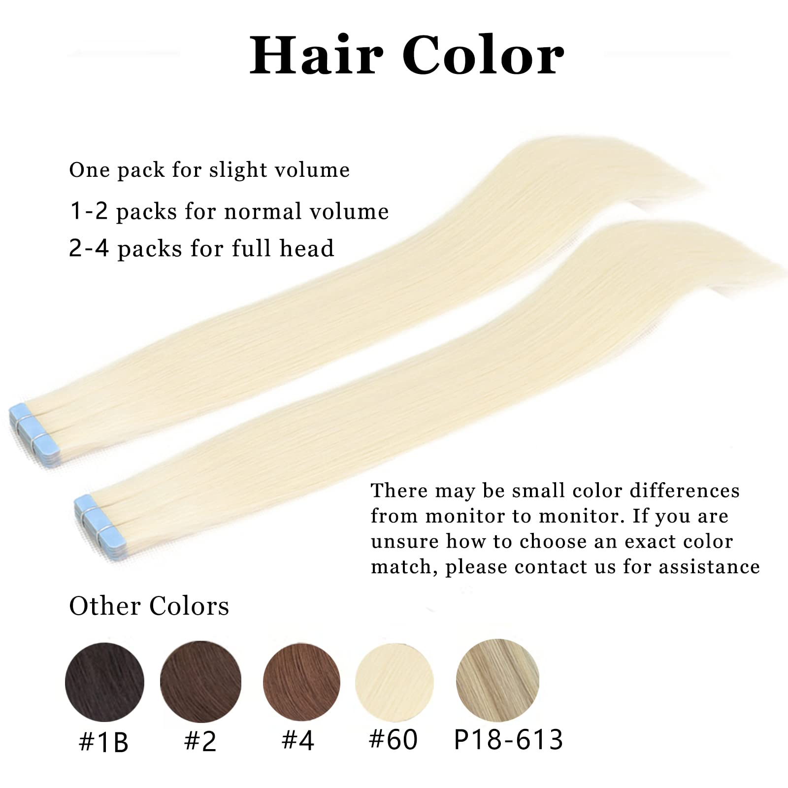 VADES Tape In Hair Extensions 20 Inch - 100% Remy Human Hair, 60 Platinum Blonde, 40 Pieces (100g) - Invisible Seamless Skin Weft for Natural Look | Perfect for Weddings, Parties & Daily Styling