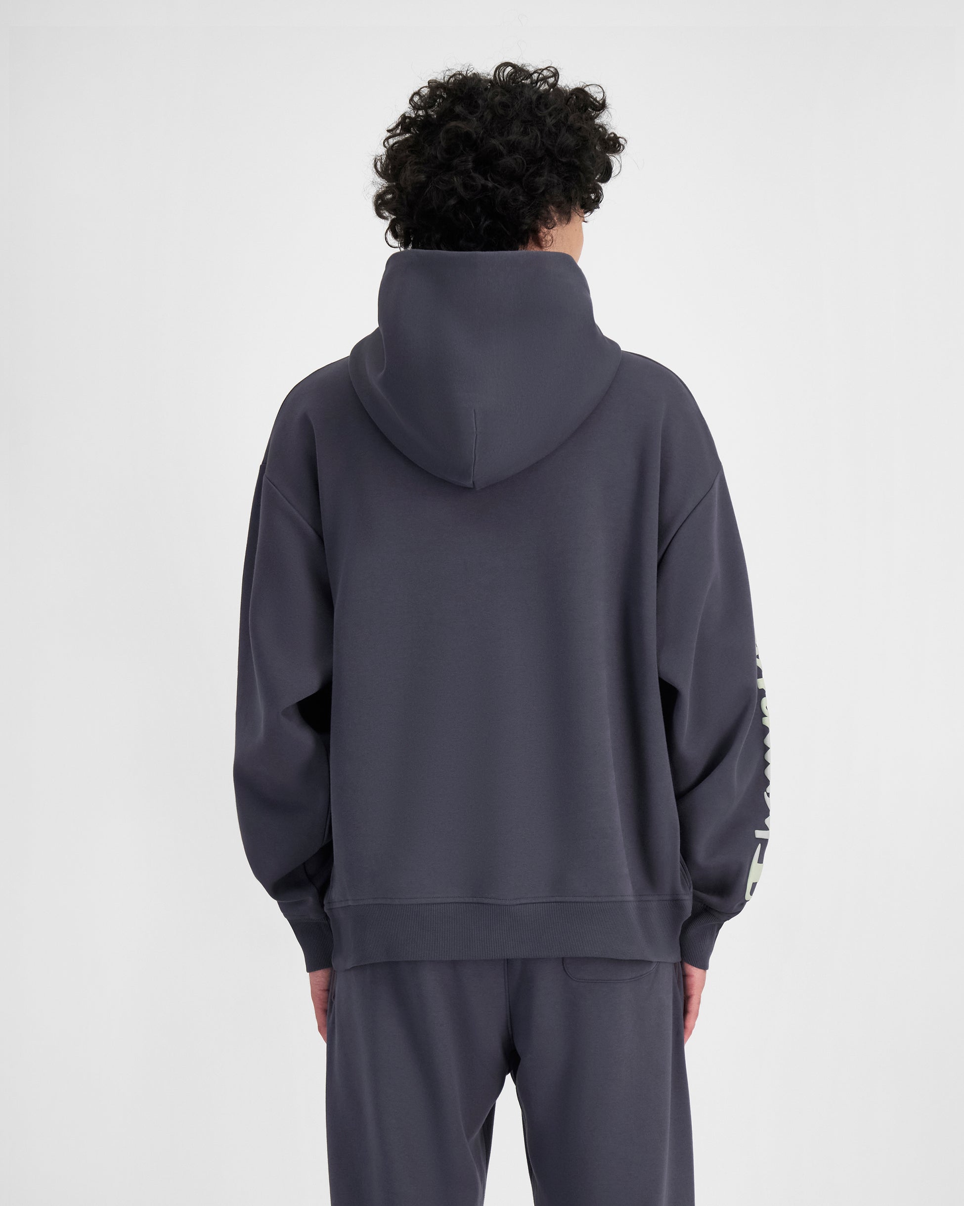 Champion Men's Legacy Puff Hoodie - Graphite Grey | Comfortable & Stylish Pullover for Casual Wear, Gym, and Outdoor Activities