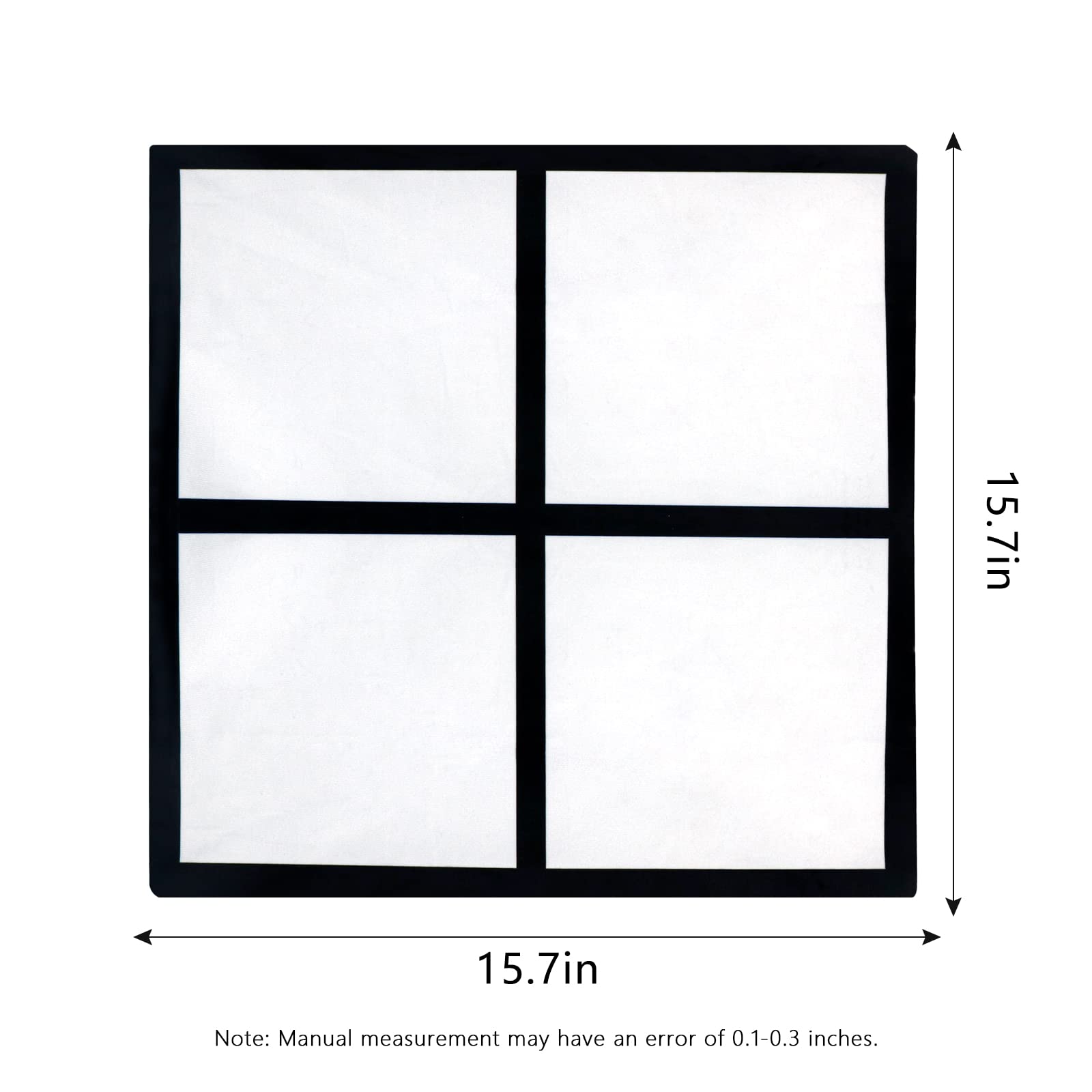 4 Pack Sublimation Blank Lattice Pillow Covers 15.7x15.7 Inch - DIY Printing Cushion Covers with Invisible Zipper for Home Decor, Sofa, Bedroom, and Gift Giving