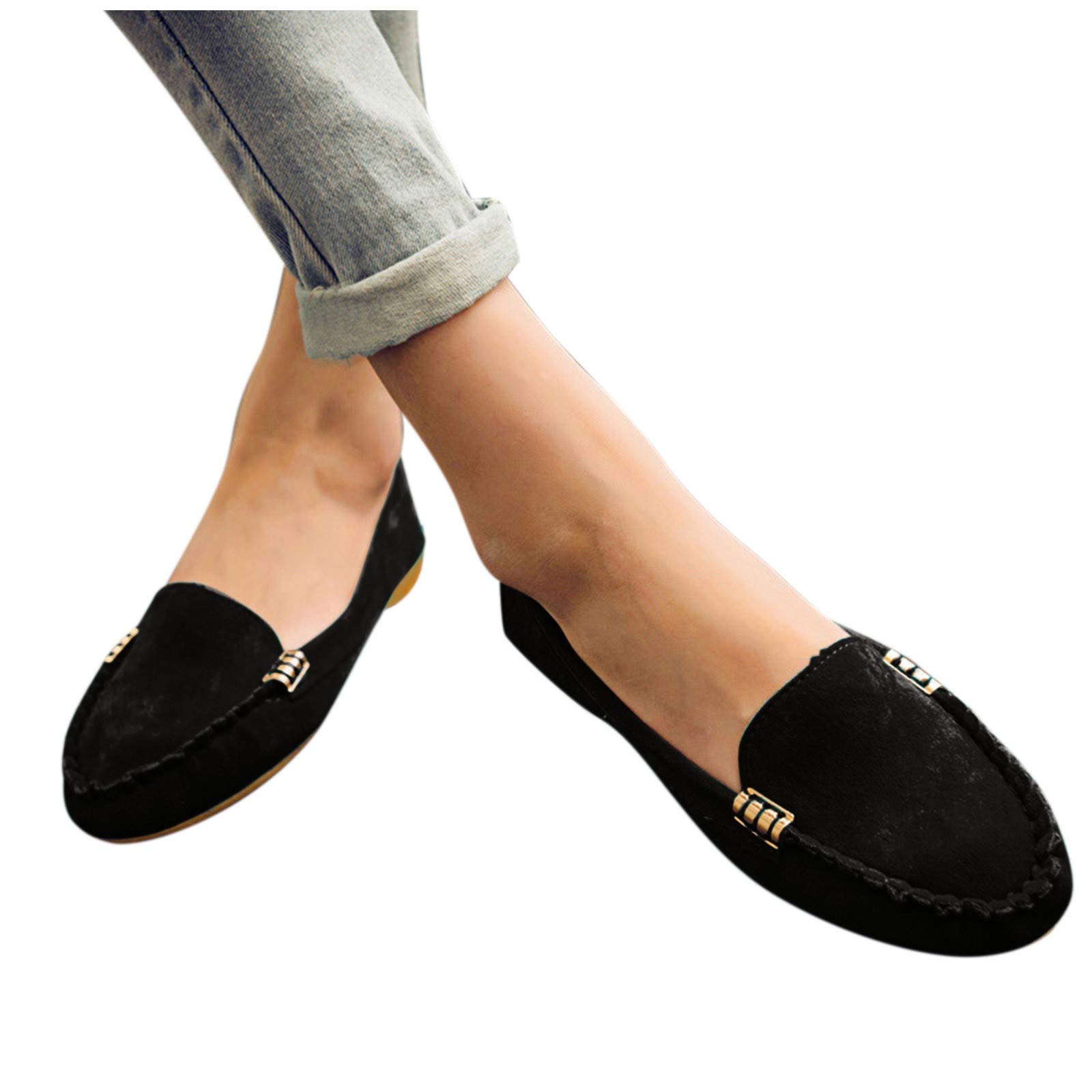 Women's Slip-On Loafers - Comfortable Multicolor Casual Walking Shoes for Work, Travel & Everyday Wear