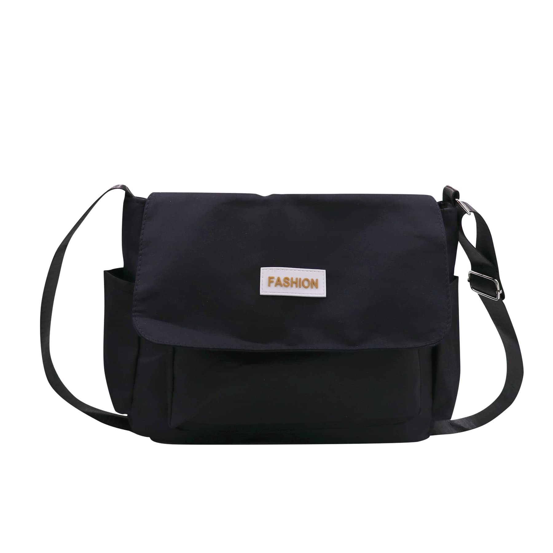 Stylish Unisex Canvas Crossbody Shoulder Bag with Multiple Pockets - Large Messenger Tote for Men & Women - Perfect for School, Travel, and Everyday Use