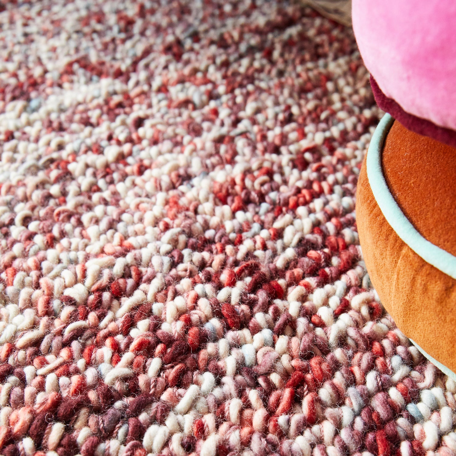 Handmade Capi Knot Rug - Soft & Durable Natural Fiber Area Rug in Almond - Perfect for Living Room, Bedroom, or Nursery Decor