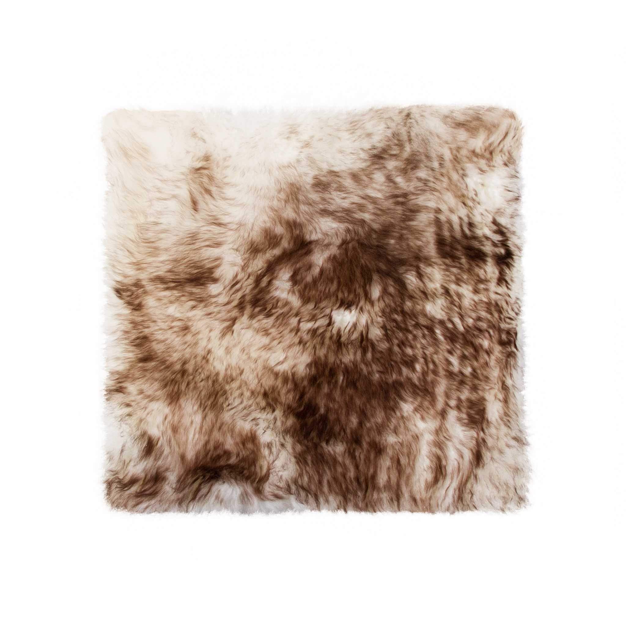 Luxury Chocolate Brown Ombre Sheepskin Chair Cover - Soft Natural Sheepskin Seat Protector for Living Room, Office & Dining Chairs - Home Decor & Comfort Upgrade