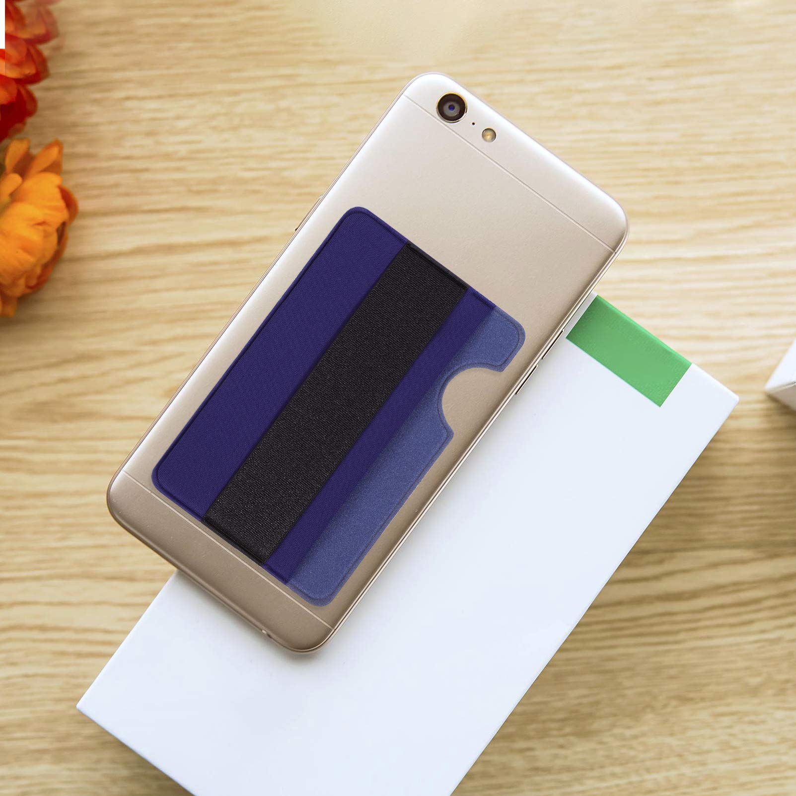 Hemobllo 1pc Sticky Phone Wallet - Slim Card Holder for iPhone & Android - Stick-On Back Pocket for Credit Cards, ID, Cash - Perfect for Women's Travel, Gym & Everyday Use