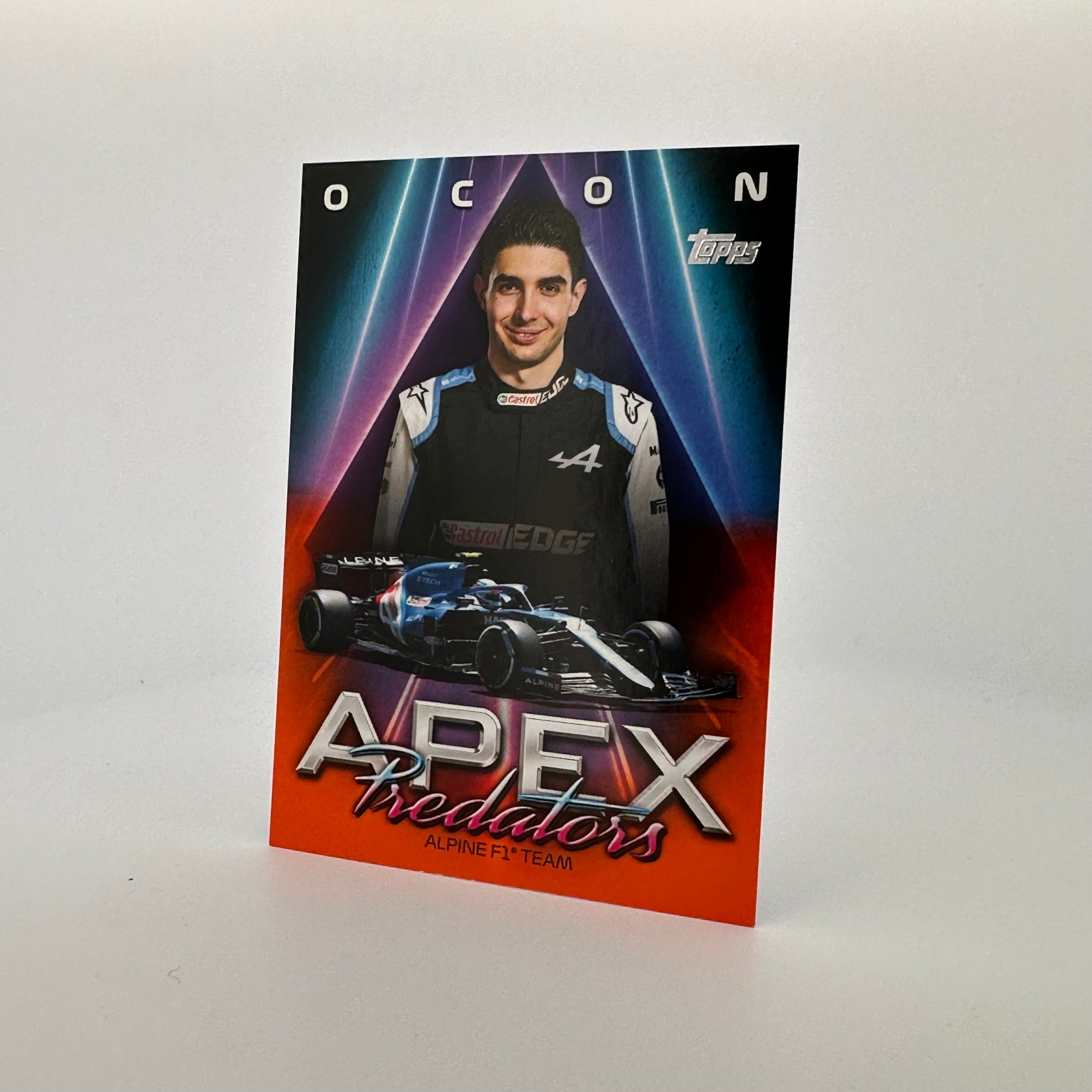2021 Formula 1 Esteban Ocon #APEO Apex Predators Collectible - 10/25 Orange Limited Edition for Racing Fans & Memorabilia Collectors