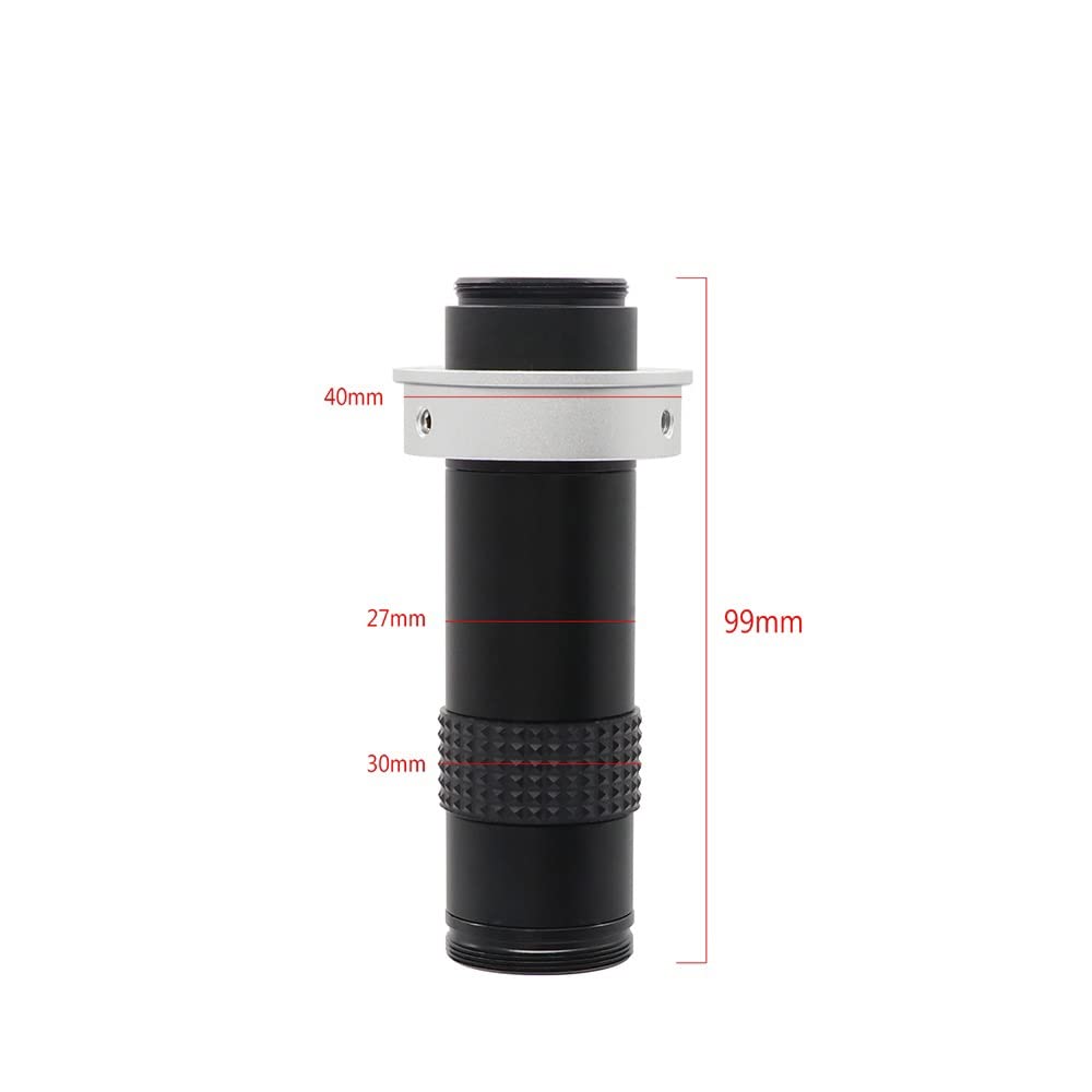 48MP 4K Industrial Microscope Camera with 1-130X Zoom - HDMI & USB Digital Microscope for PCB Repair, Soldering, Jewelry Inspection - Includes C Mount Lens & Desktop Tripod - Perfect for Electronics, Watchmaking & Science Labs