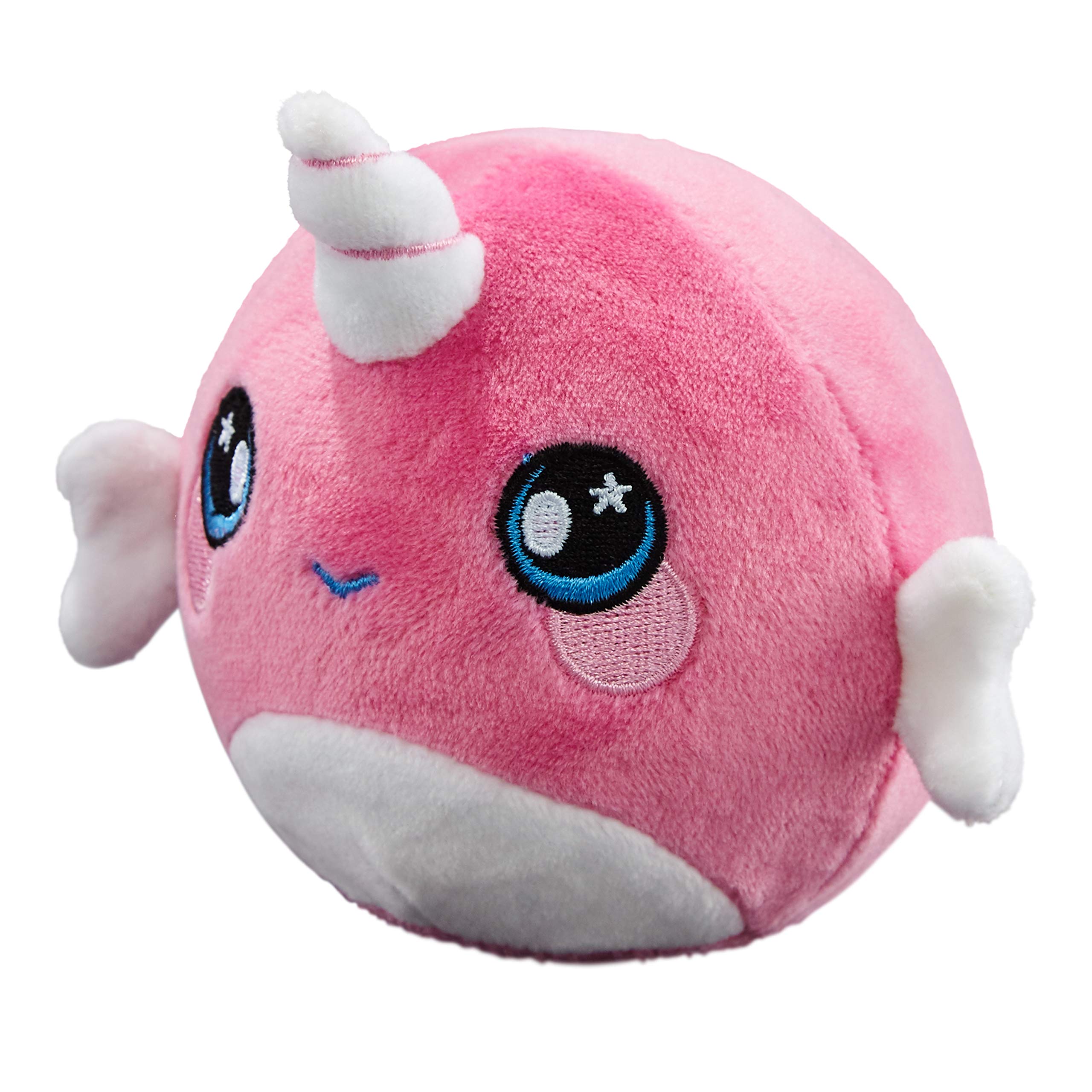 Squeezamals Narcissa Narwhal - 3.5 Inch Super Soft Squishy Foam Stuffed Animal Toy | Cute & Adorable Plush for Kids | Stress Relief, Gift Idea, Collectible, Cuddly Companion for Bedtime & Playtime
