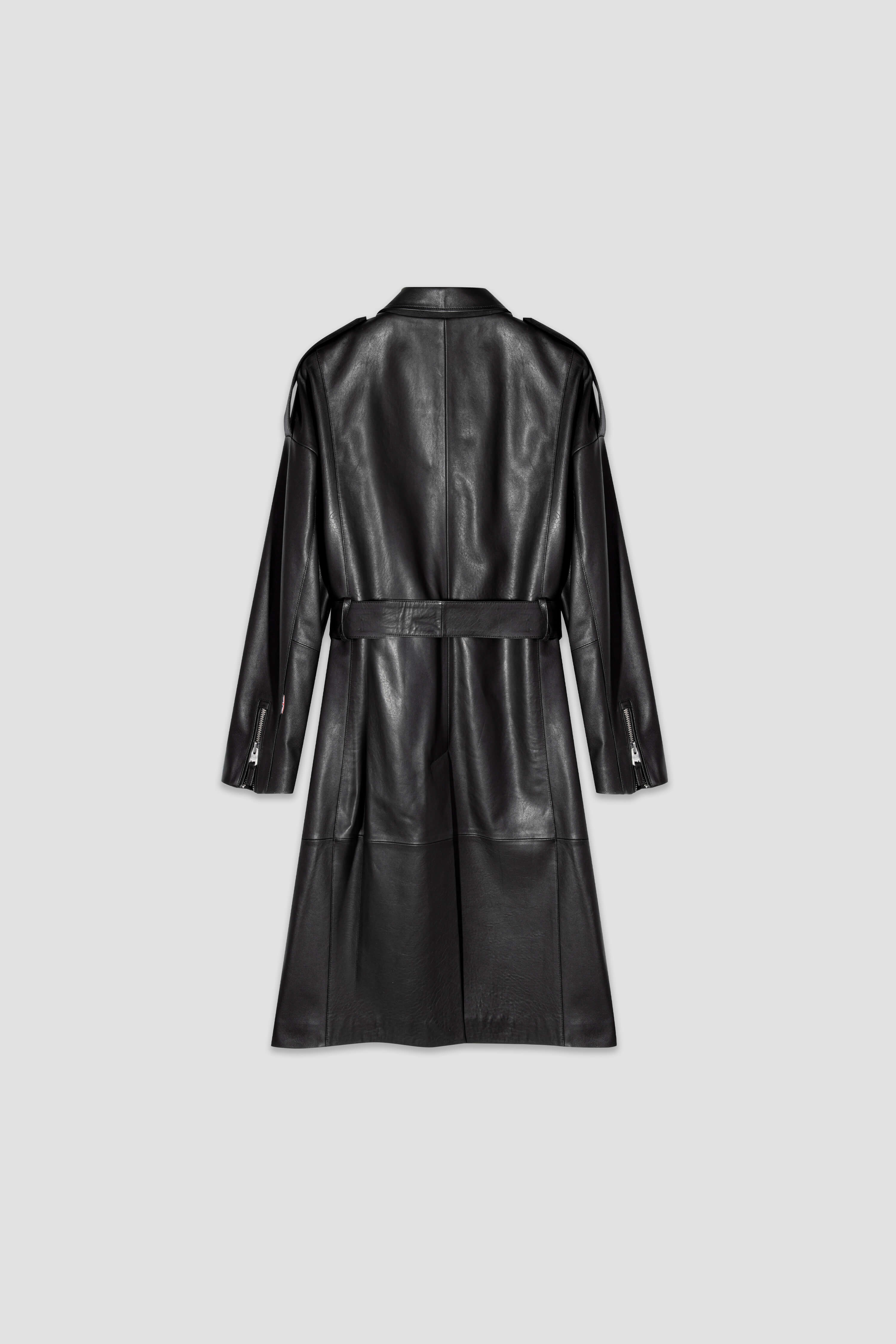 Men's Drop Shoulder Leather Trench Coat - Stylish Waterproof Windbreaker for Fall & Winter - Perfect for Business Casual, Date Night & Outdoor Adventures