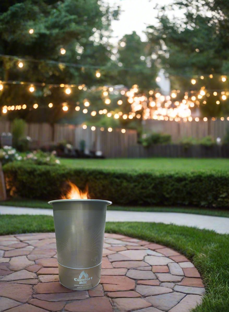 Comfortbilt Outdoor Fire Tower - Portable Fire Pit for Camping, Backyard, and Patio | Durable Steel Construction | Perfect for Bonfires, S'mores & Outdoor Gatherings