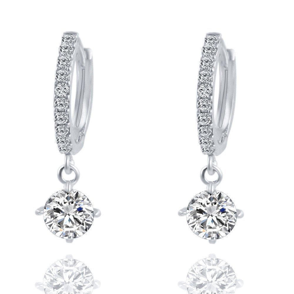 Boho Stud Earrings for Women - Round Rhinestone Crystal Earrings Pair | Perfect for Parties, Weddings & Everyday Fashion Accessories
