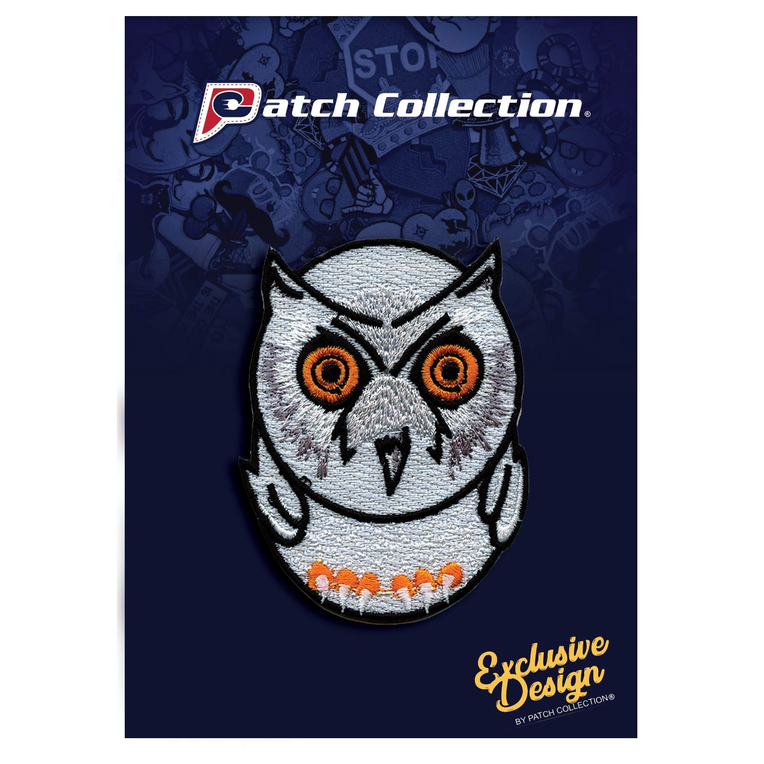 Night Owl Patch Watch - Embroidered Iron On Applique for DIY Clothing, Hats & Bags - Perfect for Night Shift Workers & Astronomy Enthusiasts