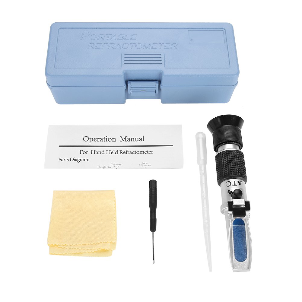 Digital Refractometer for Aquarium & Seawater 0-10% Salinity with ATC - Perfect for Marine Fishkeeping & Pool Testing