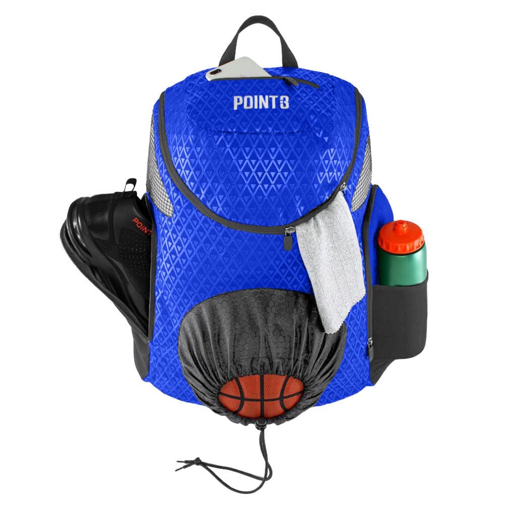 Basketball Backpack with Ventilated Shoe Pocket for Travel & Sports