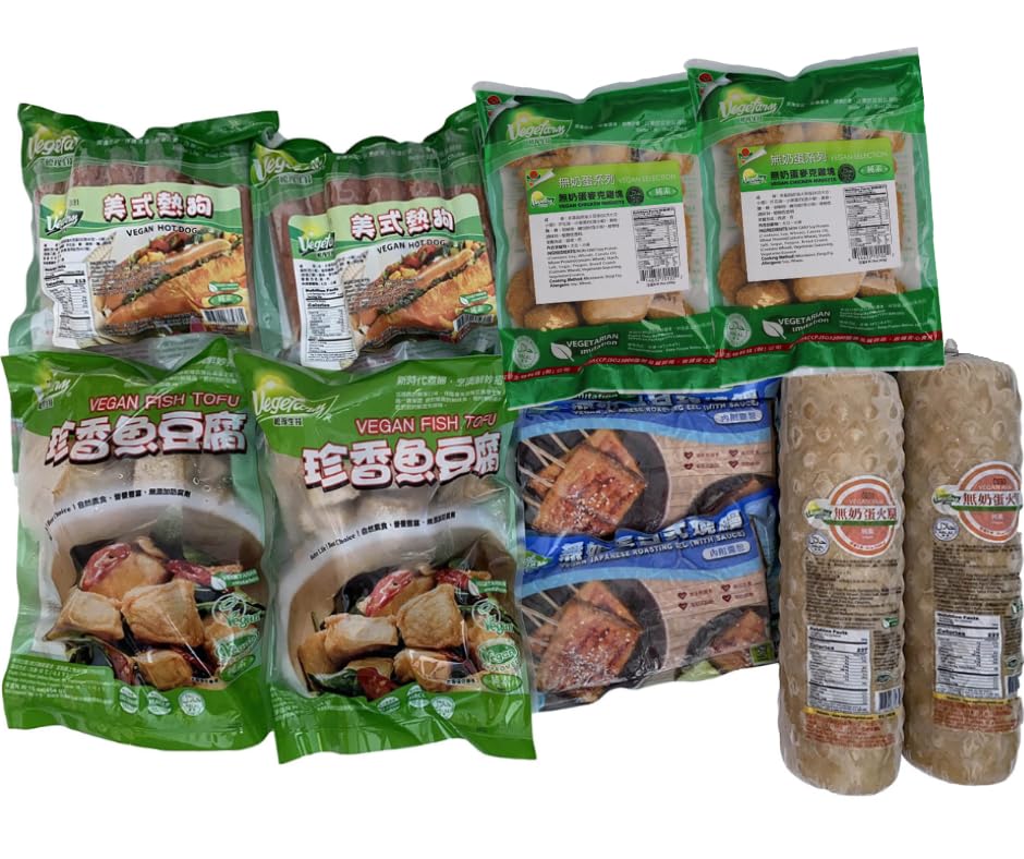 Vegefarm Vegan Variety Pack - 10 Piece Non-GMO Plant-Based Protein Snacks | Healthy Vegan Protein Snacks for Workouts, Travel & On-the-Go Nutrition