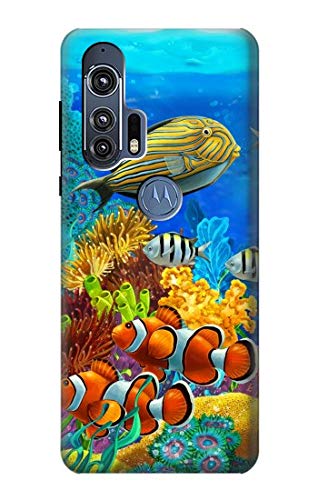 Motorola Edge+ Waterproof Case - Ocean Fish Coral Design for Swimming & Diving