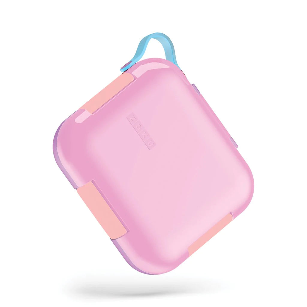 Zoku Neat Bento Lunch Box with Freezer Pack - Leak-Proof Insulated Food Container for Kids & Adults, Perfect for School, Office & Picnics