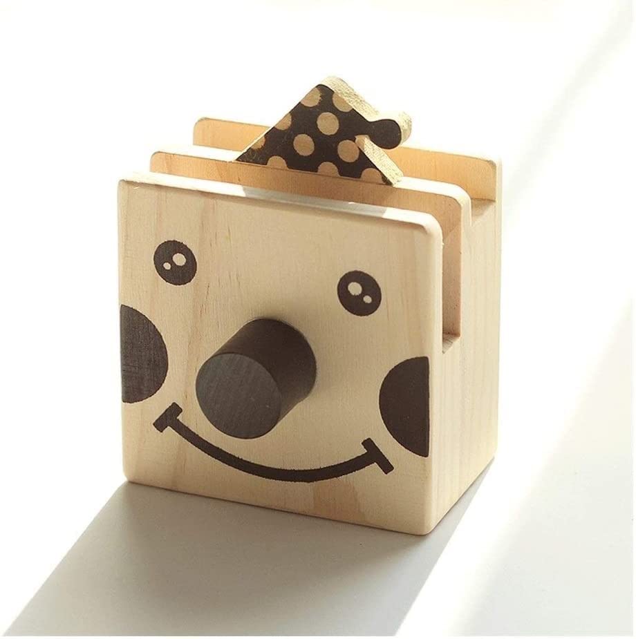 Solid Wood Pen Holder with Glasses Frame & Phone Storage - Cute Animal Desk Organizer for Pencils, Pens & Office Supplies - Perfect for Home, Office & School Workspace Organization