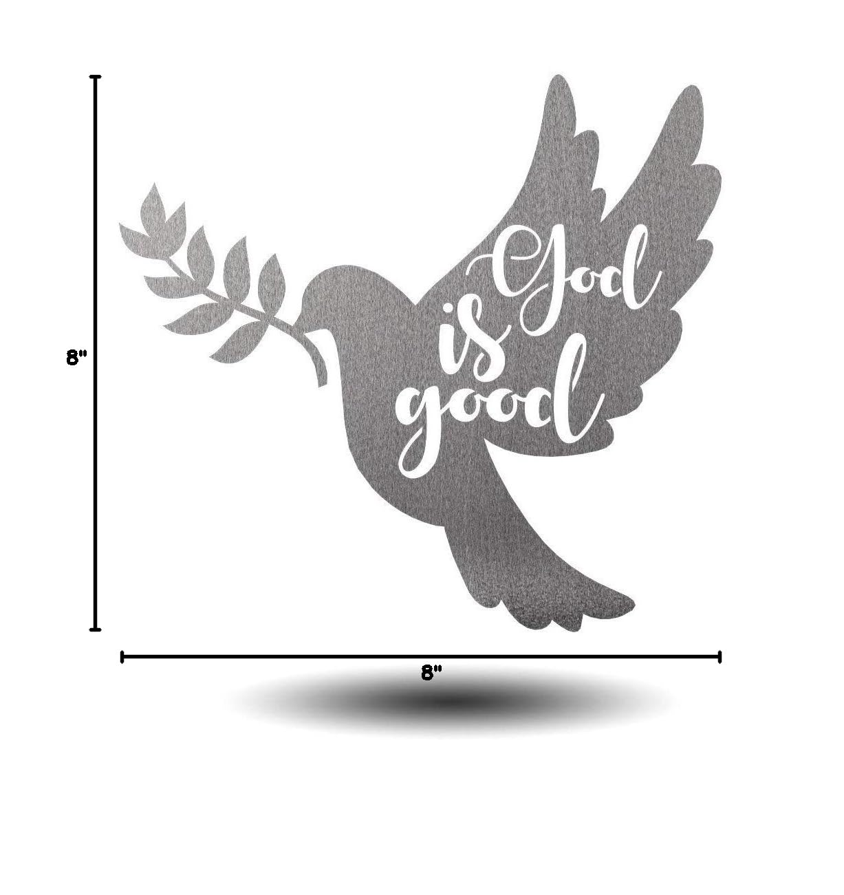 Steel Roots Dove of Peace Metal Wall Art - Indoor & Outdoor Decor for Living Room, Bedroom, Dining - Inspirational Gift